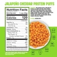 thumbnail image 5 of Twin Peaks Ingredients Protein Puffs, Low Carb Keto Friendly Protein Snacks, Jalapeno Cheddar (10.6 ounce), 5 of 10