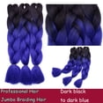 thumbnail image 2 of Ombre Jumbo Braiding Hair Extensions High Temperature Synthetic Twist Hair Multiple Colored Hair, 2 of 5