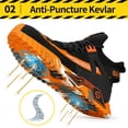 thumbnail image 3 of LAoutun Steel Toe Shoes for Men Mid Cut Work Shoe for Men Industrial Construction Safety Shoes, 3 of 6
