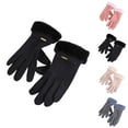 thumbnail image 7 of IDALL Winter Warm Touchscreen Gloves Women's Fleece Lining Texting Gloves Fuzzy Soft Winter Gloves for Skiing Black One Size, 7 of 7