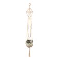 thumbnail image 2 of Maceta de macramé anudada trenzada para plantas cesta colgante casera maceta Wdftyju de jardín suministros de suspensión, 2 of 8