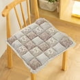thumbnail image 2 of Patchwork Chair Pad with Ties No Slip Lace Trim Chair Cushion Farmhouse Floral Print Kitchen Dining Seat Cushion, 2 of 6