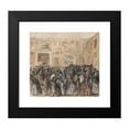 thumbnail image 2 of William Payne 22x20 Black Modern Framed Museum Art Print Titled - Private View of the Royal Academy (1858), 2 of 5