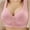 Pink, variant on CALAFEBILA Women Bras Plus Size Push up Wireless Front Closure Bra Seamless Lightweight Bras