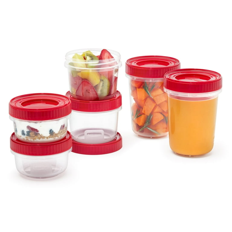 Rubbermaid Amway Storageware 保存容器 12個セット Rubbermaid TakeAlongs 12 Piece Food Storage Variety Set, Ruby