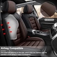thumbnail image 7 of Car Seat Cover for TOYOTA MATRIX 2006, Premium Leather Front two seats With Lumbar Support Beautify Interior, Black and Brown Car Seat Covers, Give Your Interior a New Look, 7 of 7