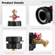 thumbnail image 4 of Adaptador de grifo para tanque IBC, accesorios para tanque de agua de 264 galones, conector de plástico de rosca fina de 2,44 pulgadas con grifo de latón de rosca G1/2, conector de contenedor IBC para, 4 of 7