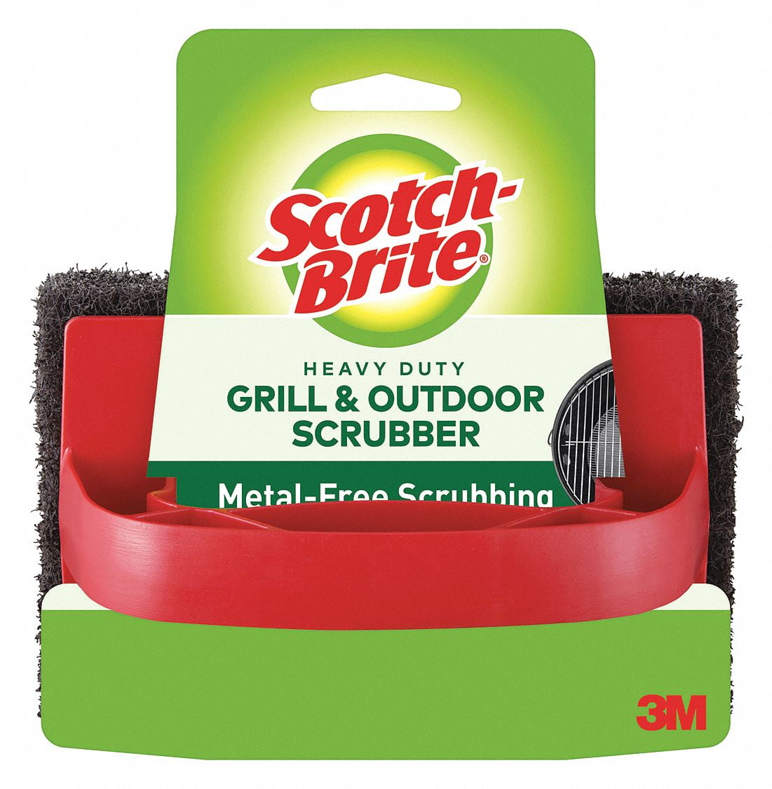 ScotchBrite Scrubber,Red/Black,6" L,4" W,PK12 7721