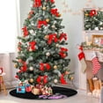 thumbnail image 4 of FMSHPON Skeleton Welcome Xmas Christmas Tree Skirt Stand Mat for Holiday Party Decoration Indoor Outdoor 48 inches, 4 of 6