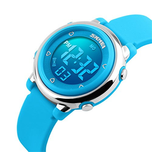 girls watch with alarm