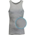 thumbnail image 2 of Mens Heavyweight Ribbed Tank Top ( 3-PACK), 2 of 6