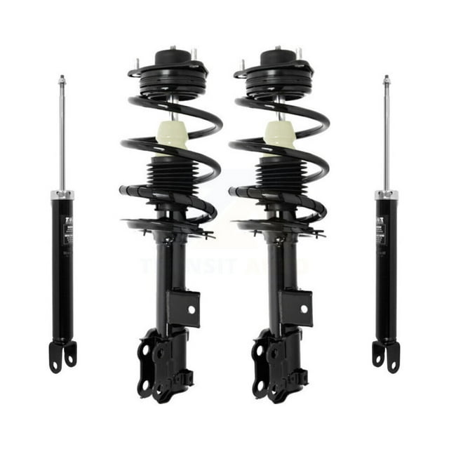 Transit Auto Front Rear Complete Suspension Shocks Strut and Coil Spring Mount Assemblies Kit for Car Kia Optima Hyundai Sonata - Left Right Side (Driver Passenger) K78M-100257