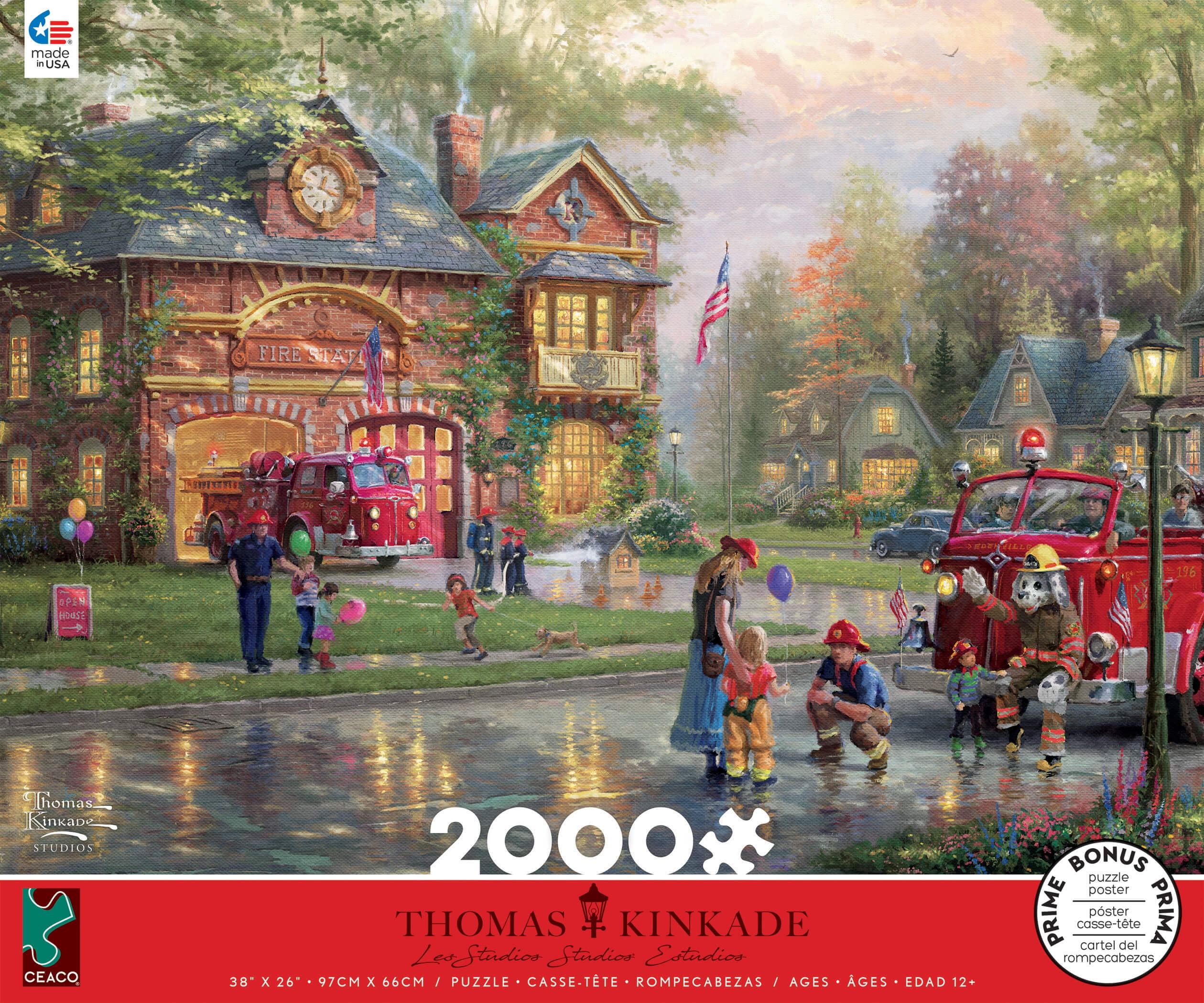 NEW Thomas Kinkade Santa’s Workshop 2000 Piece Jigsaw Puzzle 38 X 26 Inches 