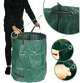 thumbnail image 4 of Bolsa de jardín con asas (272 l - 1 unidad) - Bolsa plegable para residuos de jardín L - Contenedor plegable resistente a roturas para hojas y residuos verdes, 4 of 5