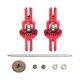 thumbnail image 3 of 1:28 RC Car Diferencial Actualización Suministro de metal resistente Reemplazo para rojo, 3 of 9