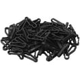 thumbnail image 1 of 100 Pcs Multifunctional Plastic Clip Hook Black Mini Lock Backpack Strap Back Hook Key Chain Connector Buckle Accessories, 1 of 6