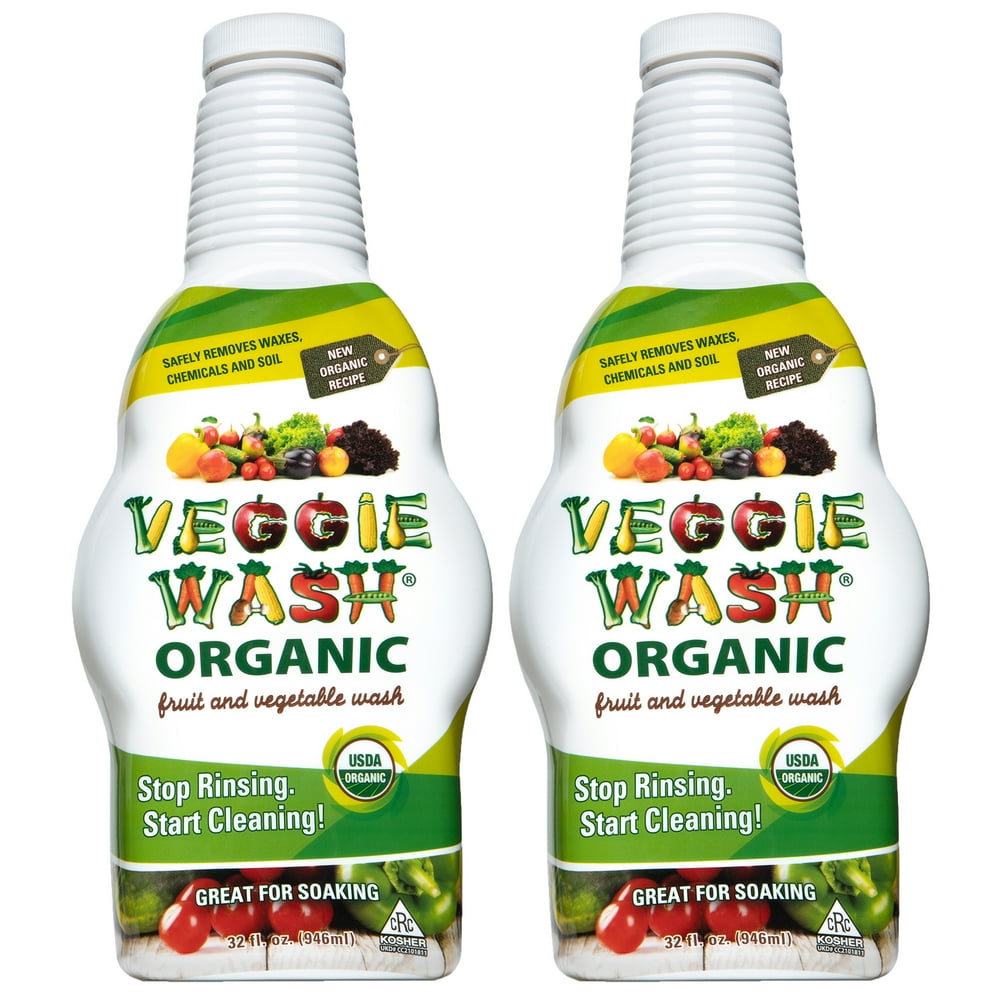 Veggie Wash Organic Fruit & Vegetable Wash, 32Fluid Ounce, Pack of 2
