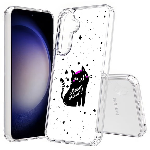 TalkingCase Slim Fit Phone Case Compatible for Samsung Galaxy S25  Plus(Not S25/ S25 Ultra), Meow Print, Lightweight,Flexible, USA Print