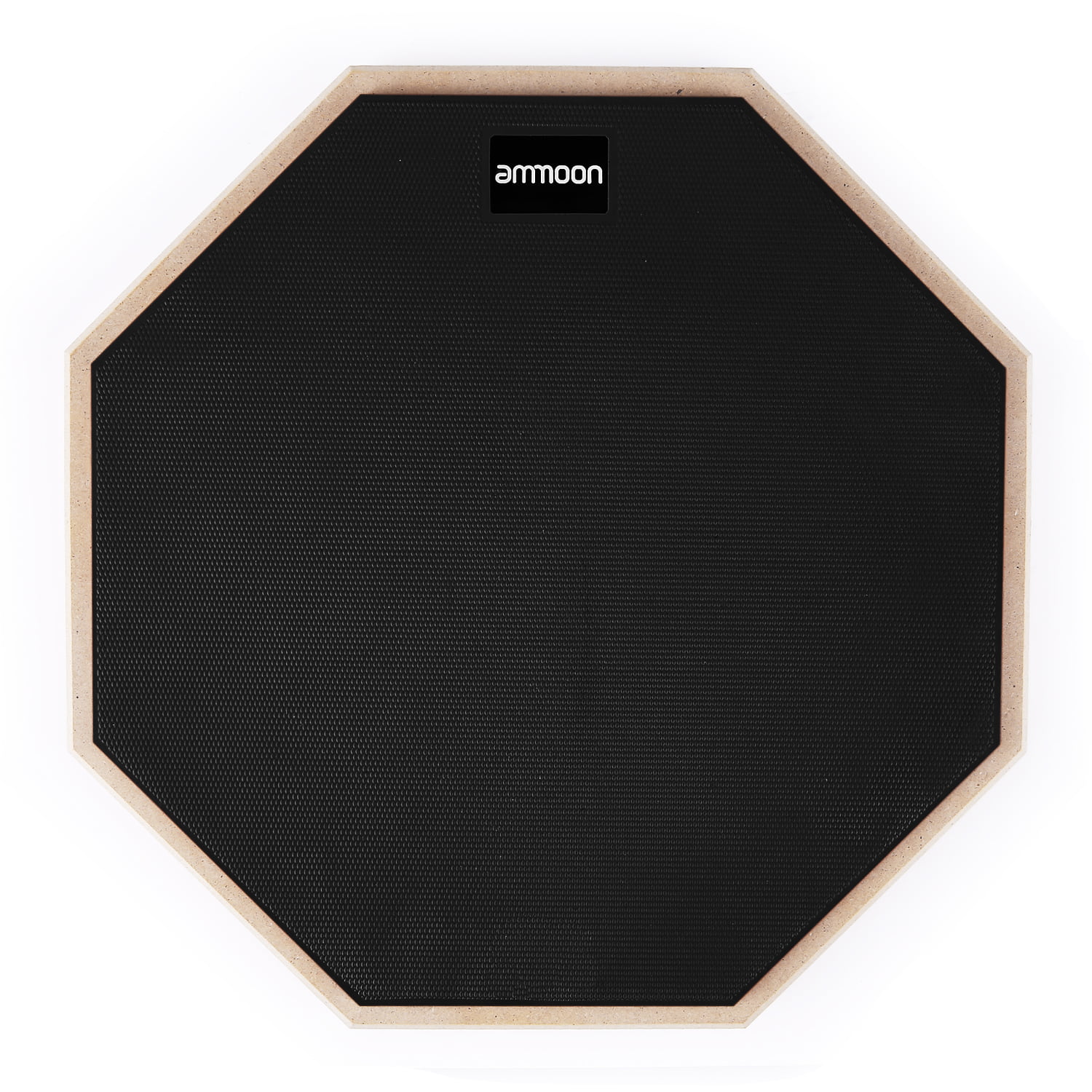 Tosnail 12-inch Silent Drum Practice Pad with Wooden Base and Steel Frame
