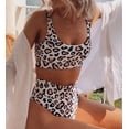 thumbnail image 1 of Women's Leopard Bralette High Waist Bikini, 1 of 10