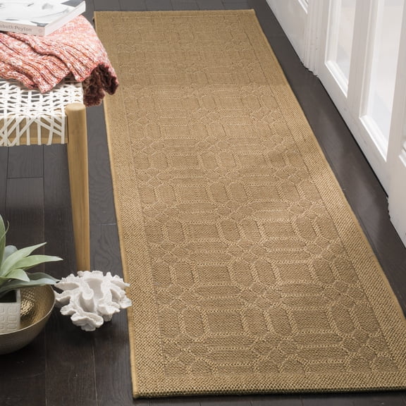 Safavieh Palm Beach Laidley Geometric Runner Rug, Maize, 2'3" x 12'