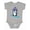 AC-Heather Grey, variant on Snowboard Penguin Boys or Girls Baby Bodysuit