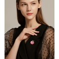 thumbnail image 2 of Cute Apple Brooch for Women Men Red Fruit Apple Brooches Love Heart Statement Recognition Lapel Pin Clothing Accessories Appreciation Jewelry School Badge for Teachers Festival Student Graduation, 2 of 6
