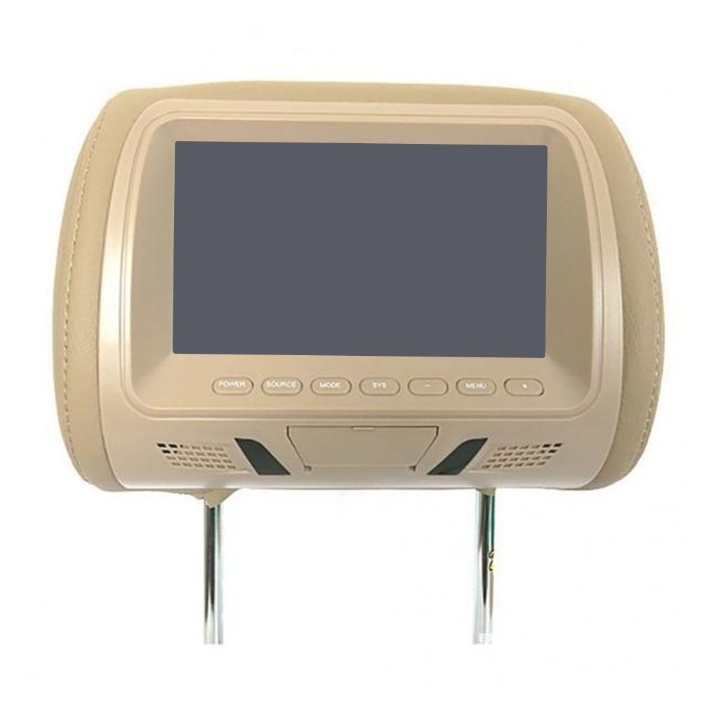 Car Headrest Screen Adjustable Twoway Video Input Headphone Output