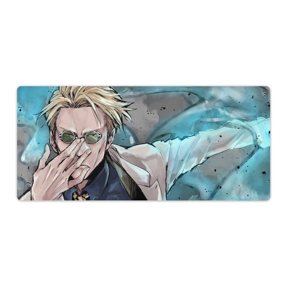Jujutsu Mouse Pad JJK Gojo Anime Mouse Mat Large 900x400x3mm Non-slip Rubber Bottom Gaming Keyboard Mat, 3D Printed Full Desk Mouse Keyboard Pad