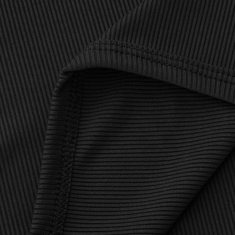 RQYYD Ribbed Knit Bodycon Short Jumpsuit Short Sleeve Scoop Neck Sport  Biker Short Rompers Summer Solid One-piece Jumpsuit(Black,XL)