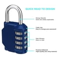thumbnail image 3 of Combination Padlocks, 4 Digit Locker Padlocks For Gym Lockers, School Locker, Weatherproof Outdoor Padlock Fence - Jxlgv, 3 of 5