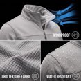 thumbnail image 2 of GIRUNS Men's Jacket Lightweight Softshell Zip Up Windbreaker Outdoor Casual Hiking Coat Light Gray 2XL, 2 of 7
