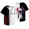 thumbnail image 1 of Omori Veste de Baseball de Marchandise Spatiale Rouge Été Femmes Hommes Mode Décontractée Harajuku T-Shirts à Manches Courtes,style 8,TG, 1 of 4