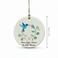 thumbnail image 6 of Sea Glass Hummingbird Ornament with Inspirational Quote, 3.15-Inch 2D Acrylic Flat Hanging Decor for Christmas Tree, Choose Joyful Embrace the Little Moments, Meaningful Birthday Gift for Women, 6 of 6