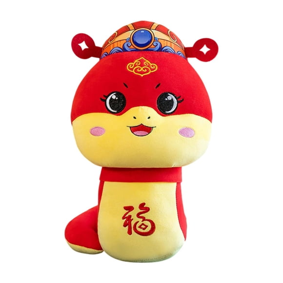 Peluche de serpiente para el Año Nuevo Chino 2025, juguete de peluche de serpiente, lindo juguete de serpiente de la suerte estilo B