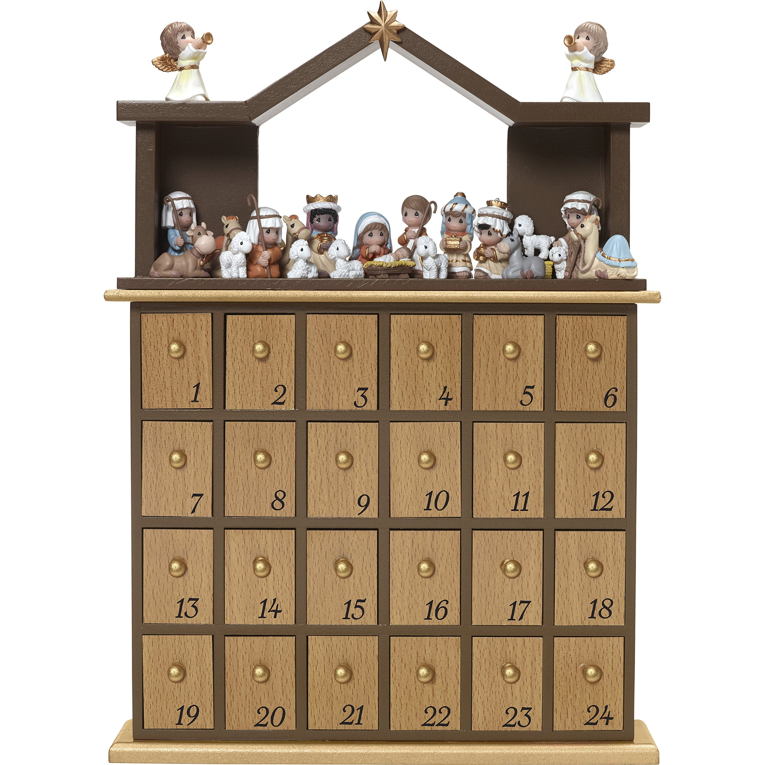 Precious Moments O Come Let Us Adore Him Nativity Advent Calendar Set 