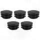 thumbnail image 1 of 5-Pack Round Tube Inserts with Black End Caps, 35mm Diameter, 1 of 5
