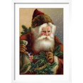 thumbnail image 2 of Art.com A Fatherly Santa Claus on a Snowy Christmas Eve - A Victorian Illustration Art Print by Victorian Traditions, White Frame Wall Art, 17" x 23", 2 of 5