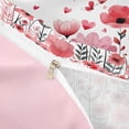 thumbnail image 4 of Erosebridal Dreamy Pink Flower Twin Bedding for Kids Girls, Chic Butterfly Duvet Cover Set, Pink Reversible, 2pcs 1 Duvet Cover and 1 Pillowcase, No Comforter, 4 of 6