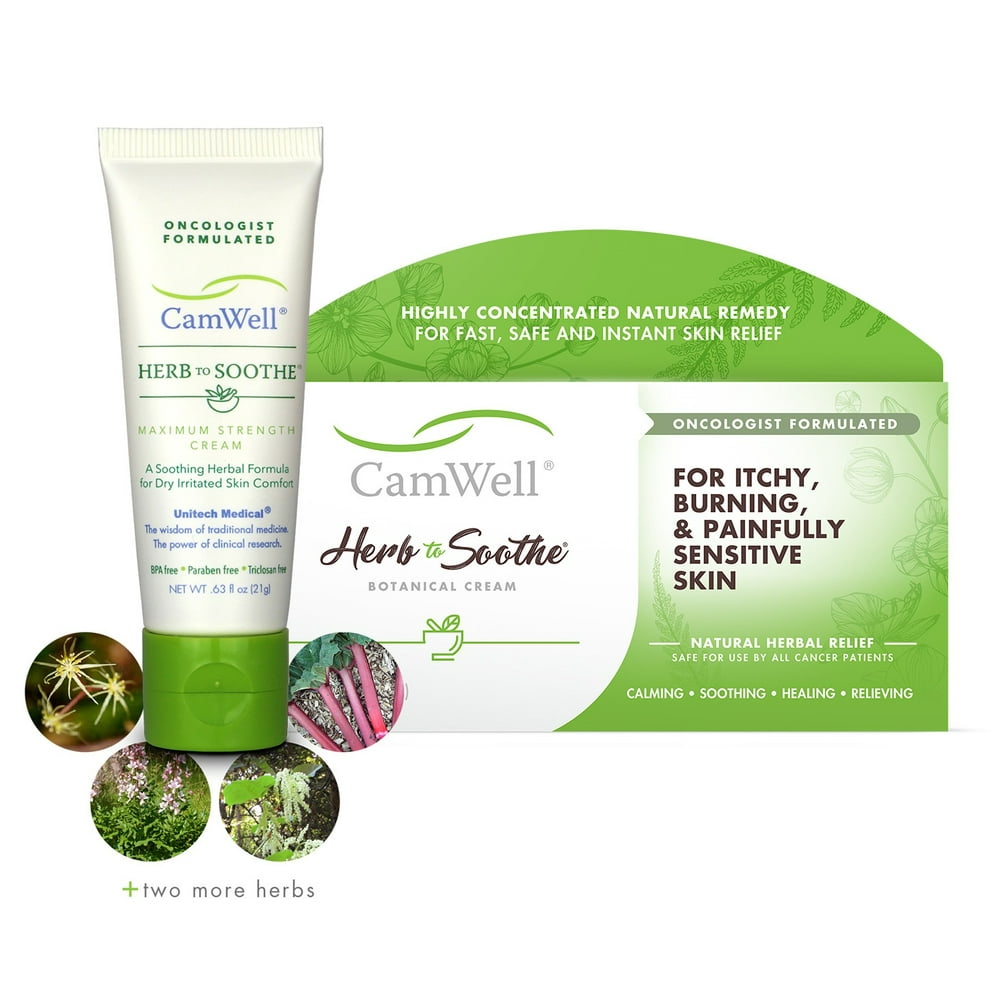 Natural CamWell for Radiation Burn Skin Care Herb to Soothe Botanical Cream