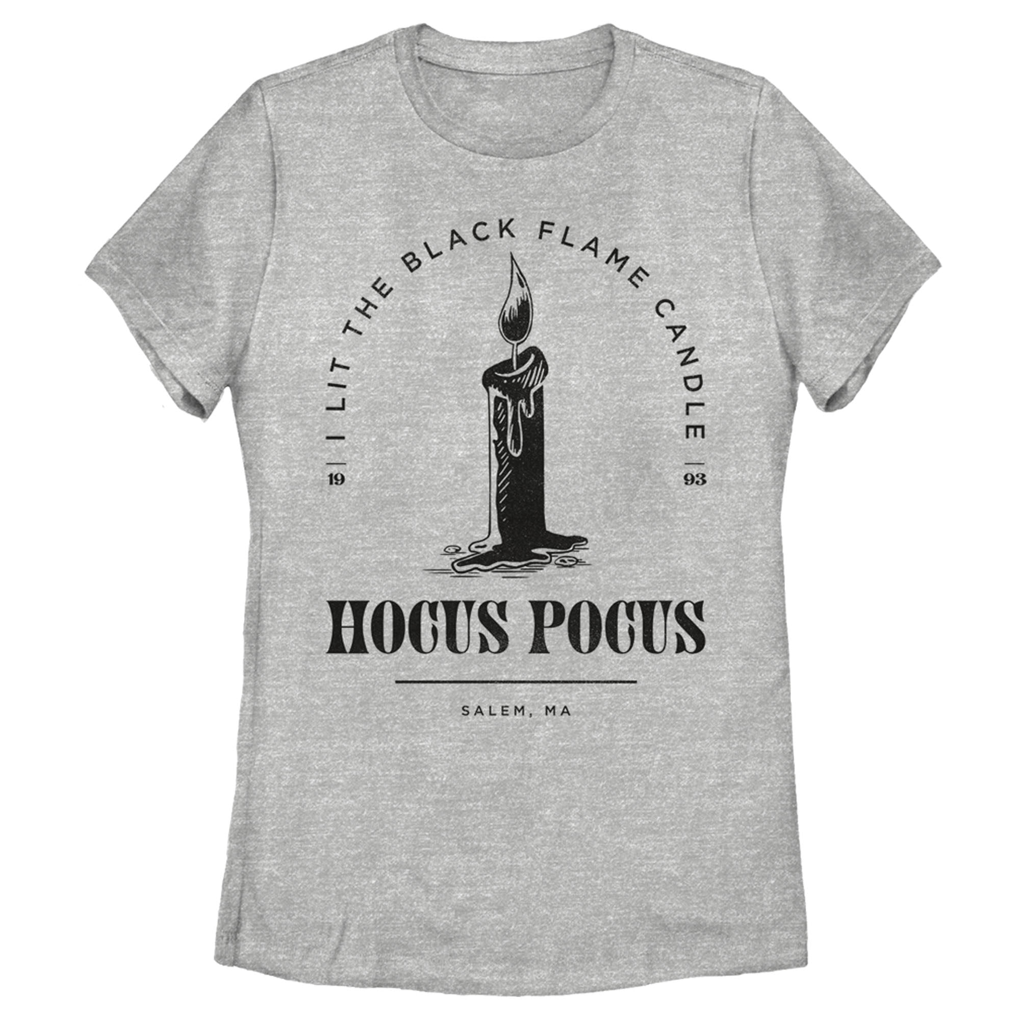 Women's Disney Hocus Pocus I Lit Flame Candle  Graphic Tee Athletic Heather 2X Large