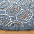thumbnail image 3 of SAFAVIEH Metro Wichita Geometric Area Rug, Blue/Yellow, 6' x 6' Round, 3 of 11