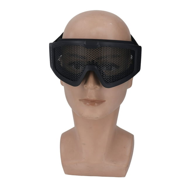 Goggles, Effective Protective Wind Sand Proof Shock Goggles PC Soft Portable Fit Face for Outdoor Khaki,Green,Black
