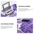 thumbnail image 6 of Multi-Size Suitcase Protective Cover Full Range Double Stitching Invisible Zipper For Travel Business Mediumpurple Moroccan Trellis Hand-Drawn Sketch_4 X-Large, 6 of 8