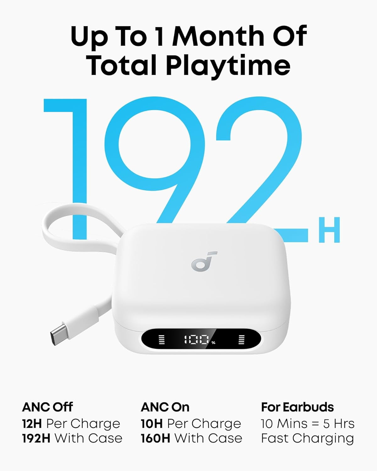 Soundcore P41i by Anker, Adaptive Noise Cancelling Earbuds with