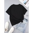 thumbnail image 2 of Women's Character & Slogan Print Short Sleeve T-Shirt Always Believe In Yourself Graphic Tees Women Tops, 2 of 5