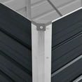 thumbnail image 6 of vidaXL Anthracite Galvanized Steel Raised Garden Bed Freestanding for Garden Balcony Patio, 6 of 10
