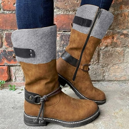 

Boots for women Knee High Boots Women Fashion Buckle Sexy High Heel Winter Warm Snow Boots Shoe