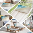 thumbnail image 6 of Teal Blue Beach Coastal Pillow Covers Queen, Summer Ocean Nautical Seaside Soft Brushed Microfiber Breathable Throw Pillow Covers, Pillowcase with Zipper for Couch Sofa Bedroom Living Room 20"x30", 6 of 9
