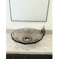 thumbnail image 5 of Transparent grey Glass Vessel Sink, Modern Vanity Bowl with Pop-Up Drain for Bathroom | LAV-FWS103, 5 of 6